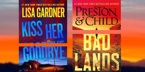 Kiss Her Goodbye by Lisa Gardner book coverand Badlands by Preston and Child book cover.
