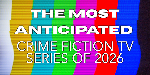 Tv static graphic with title