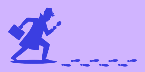 Man hunting for clues