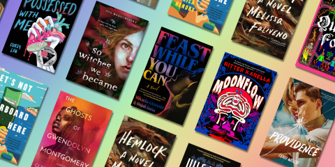 Display of all new and upcoming queer, horror, and thriller novels for 2026.